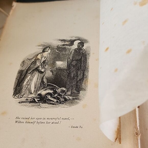 The Poetical Works of Sir Walter Scott Hardback Cloth Bound Book - Picture 3 of 15